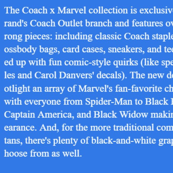 Coach Star Marvel X Coach Jes Crossbody 1904 Quilting Blue Purse Bag Leather - Picture 11 of 12